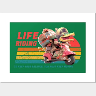 Life riding Posters and Art